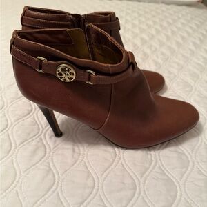 Coach Brown Leather Heeled Boots